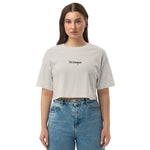 Ty Script Loose Drop Shoulder Crop Top