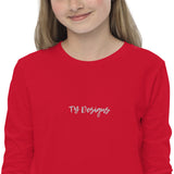Youth Script Logo Long Sleeve Tee